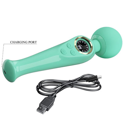 Vibratore a bacchetta verde Skyler di Pretty Love, immagine 6
