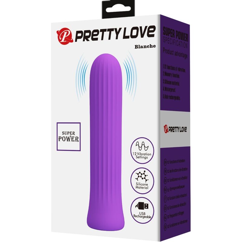 Vibratore Blanche stimolatore lilla di Pretty Love, immagine 7