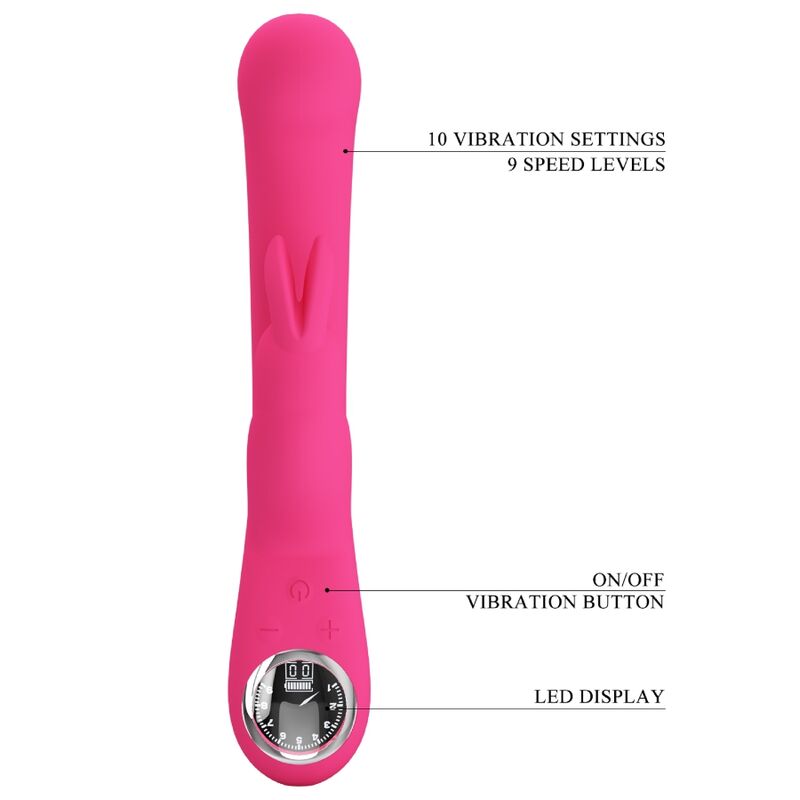 Vibratore Lamar rabbit e punto g rosa di Pretty Love, immagine 8