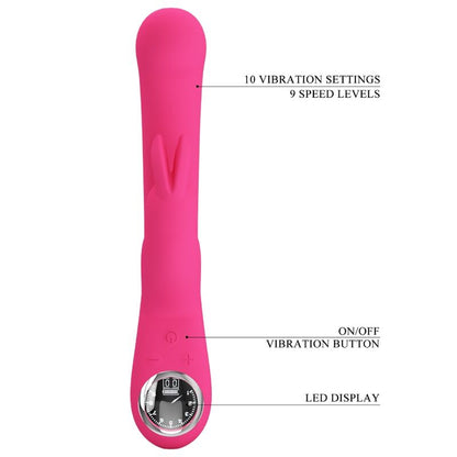 Vibratore Lamar rabbit e punto g rosa di Pretty Love, immagine 8