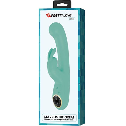 Vibratore Lamar rabbit e punto g verde di Pretty Love, immagine 9