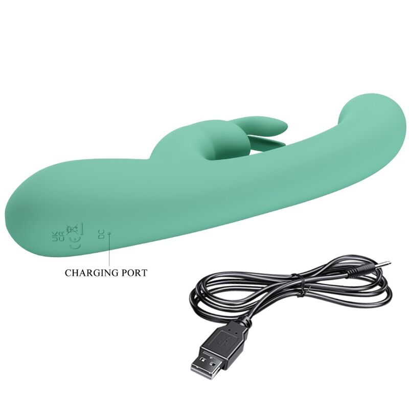 Vibratore Lamar rabbit e punto g verde di Pretty Love, immagine 7
