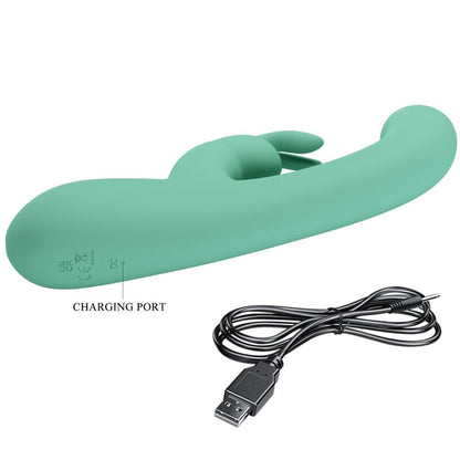 Vibratore Lamar rabbit e punto g verde di Pretty Love, immagine 7