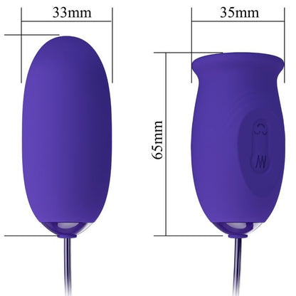 Vibratore stimolatore ricaricabile Daisy Youth Violetto di Pretty Love, immagine 4