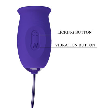 Vibratore stimolatore ricaricabile Daisy Youth Violetto di Pretty Love, immagine 5