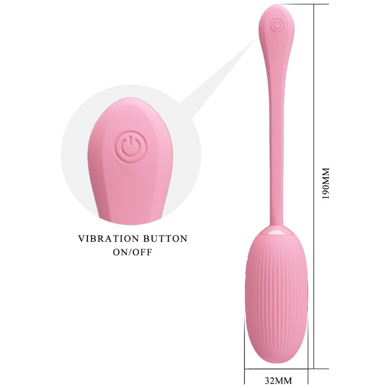 Uovo vibrante ricaricabile Doreen pink di Pretty Love, immagine 4