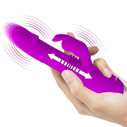 Vibratore coniglio ricaricabile Dorothy viola di Pretty Love, immagine 8