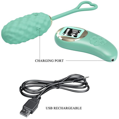 Uovo vibrante con telecomando verde Vivian di Pretty Love, immagine 8