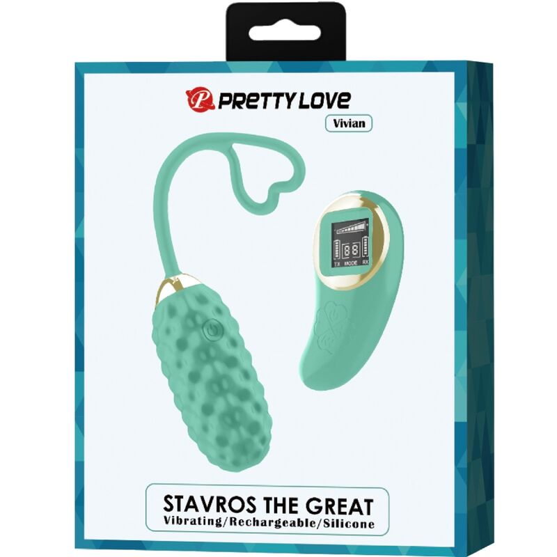 Uovo vibrante con telecomando verde Vivian di Pretty Love, immagine 9