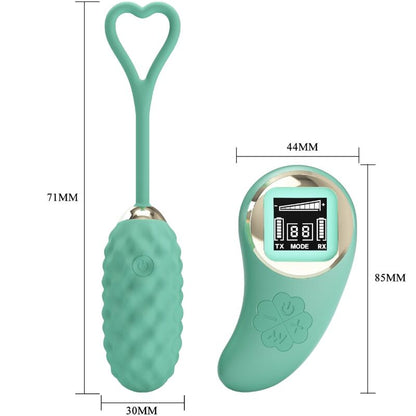 Uovo vibrante con telecomando verde Vivian di Pretty Love, immagine 5