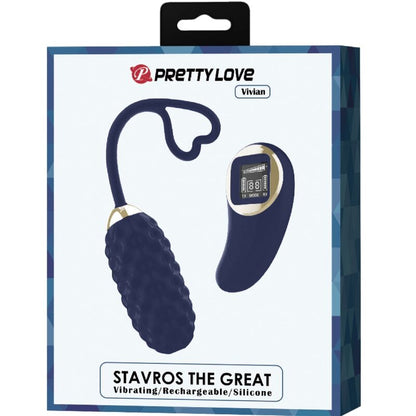 Uovo vibrante con telecomando blu Vivian di Pretty Love, immagine 9