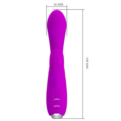 Vibratore ricaricabile Gloria Rabbit-viola impermeabile di Pretty Love, immagine 7