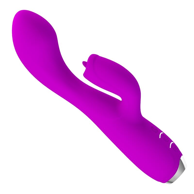 Vibratore ricaricabile Gloria Rabbit-viola impermeabile di Pretty Love