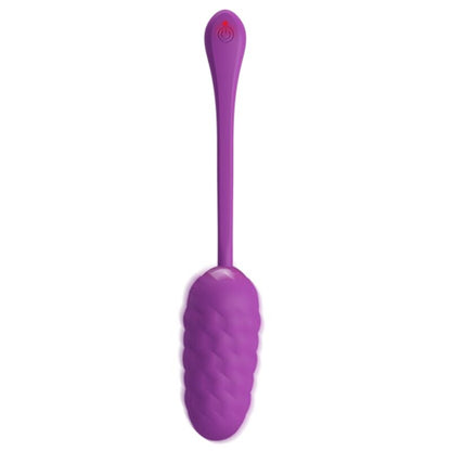 Uovo vibrante con texture marina ricaricabile viola di Pretty Love, immagine 4