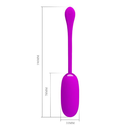 Uovo vibrante Julius Impermeabile-ricaricabile viola di Pretty Love, immagine 9