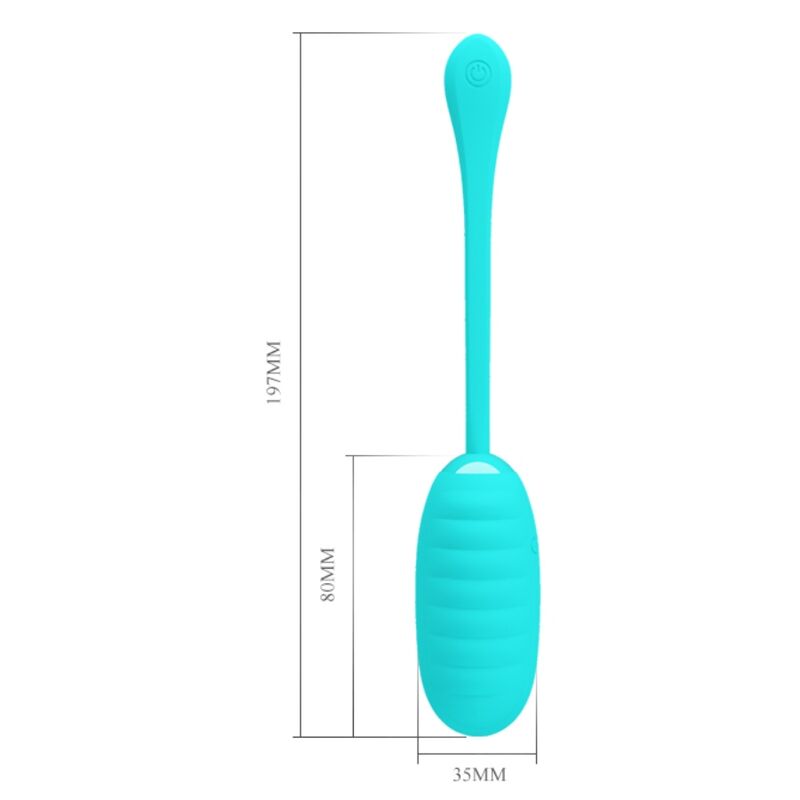 Uovo vibrante Kirk light green ricaricabile di Pretty Love, immagine 8