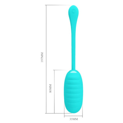 Uovo vibrante Kirk light green ricaricabile di Pretty Love, immagine 8