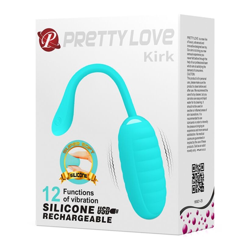 Uovo vibrante Kirk light green ricaricabile di Pretty Love, immagine 10