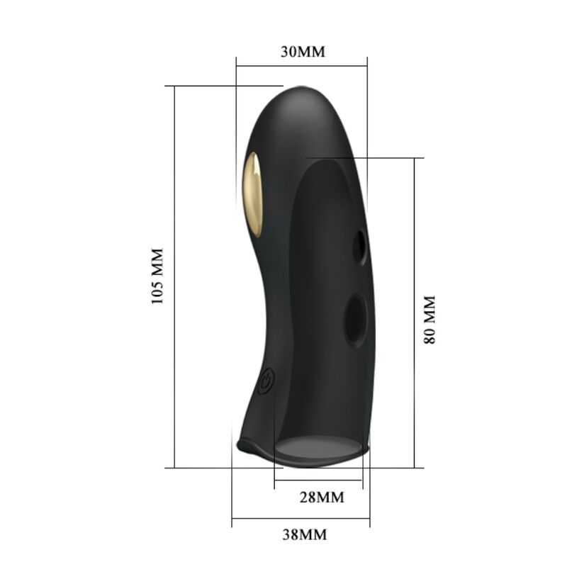 Copridita per elettrostimolatore Marico nero di Pretty Love, immagine 6