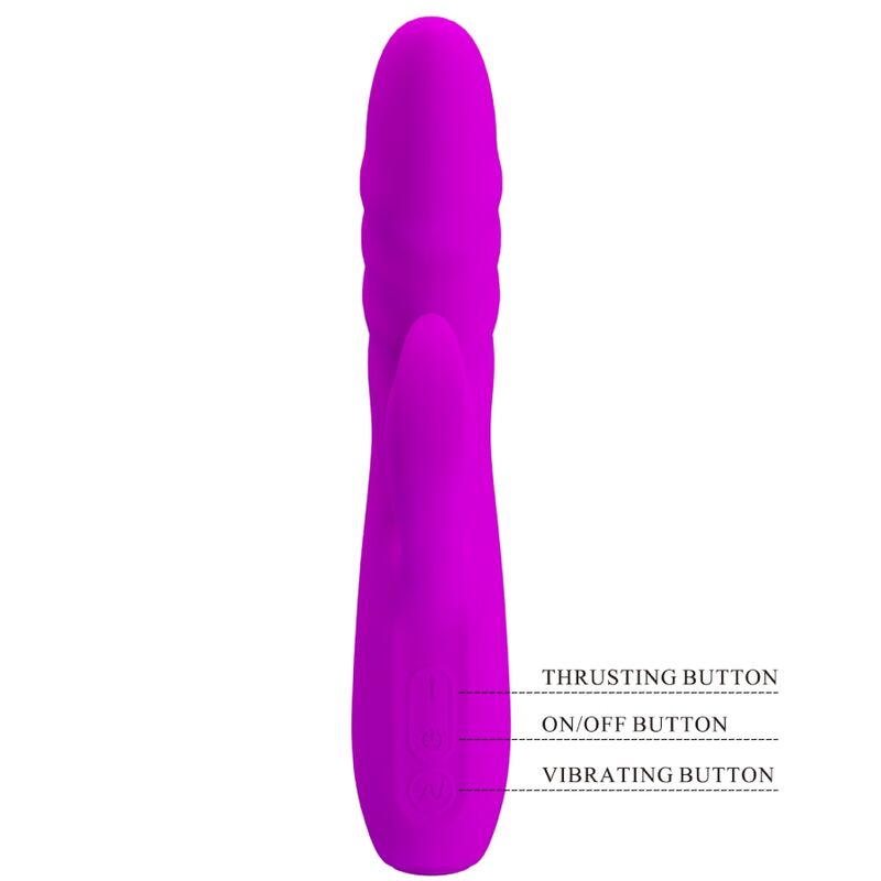 Vibratore coniglio ricaricabile Melanie viola di Pretty Love, immagine 6