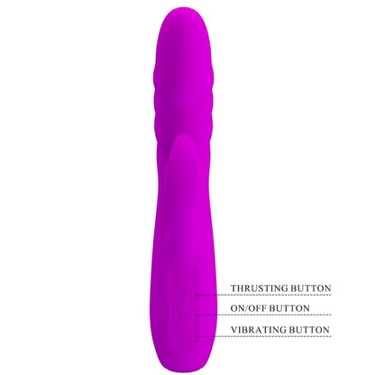 Vibratore coniglio ricaricabile Melanie viola di Pretty Love, immagine 6