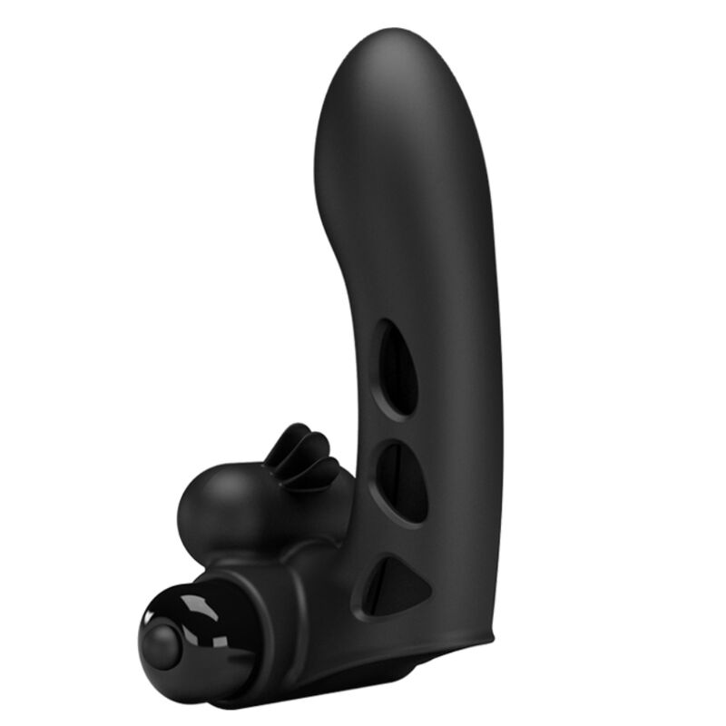 Copertura per dita vibratore Orlando nera di Pretty Love, immagine 2