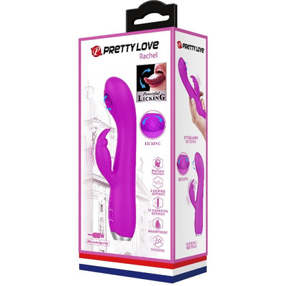 Vibratore ricaricabile Rachel con ventosa viola di Pretty Love, immagine 10