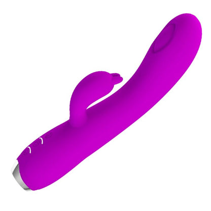 Vibratore-gel Regina Aspirante ricaricabile viola di Pretty Love, immagine 4