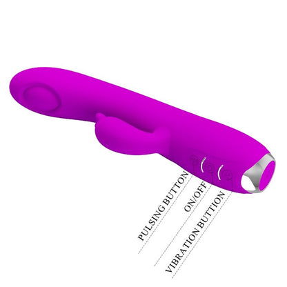 Vibratore-gel Regina Aspirante ricaricabile viola di Pretty Love, immagine 10