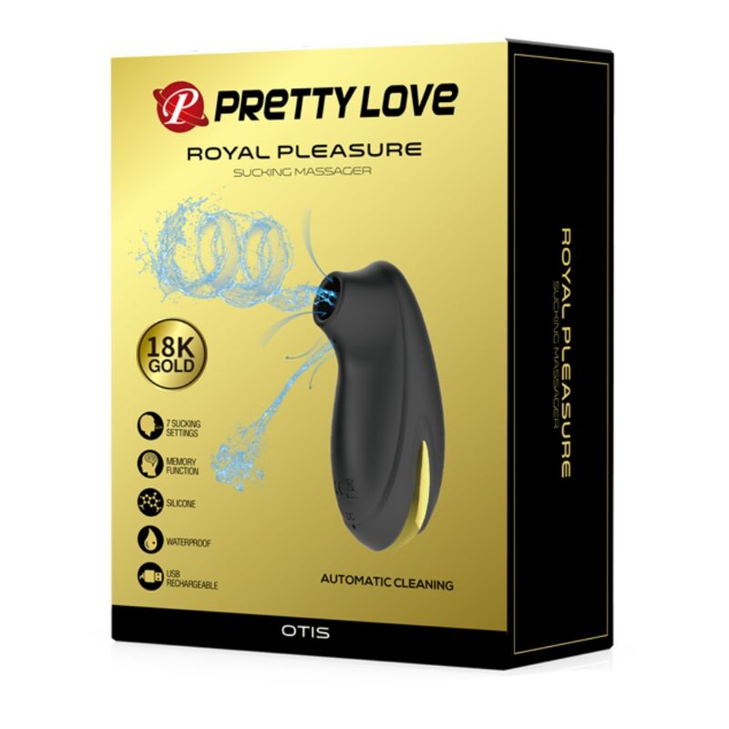 Massaggiatore a ventosa ricaricabile di lusso nero di Pretty Love, immagine 11