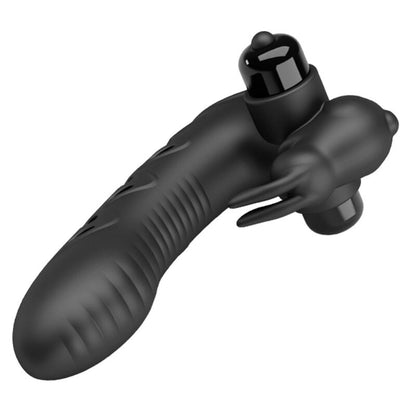Copertura per dita vibratore coniglio nero Vance di Pretty Love, immagine 2