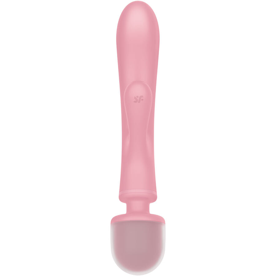 Massaggiatore vibratore coniglio triple lover rosa di Satisfyer, immagine 4