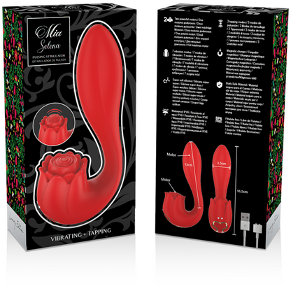Stimolatore vibrante Selena e tapping rosso di Mia, immagine 3