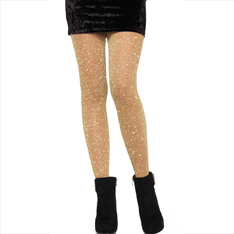 Collant trasparenti dorato di Leg Avenue