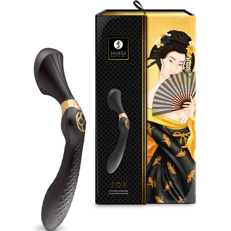 Massaggiatore intimo Zoa nero di Shunga, immagine 3