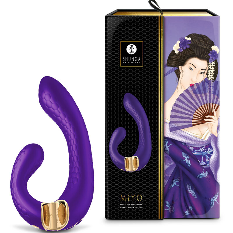 Massaggiatore intimo Miyo viola di Shunga, immagine 3