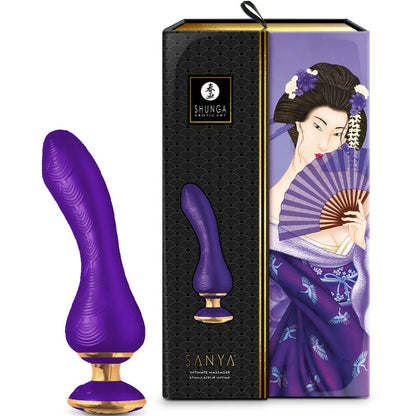 Massaggiatore intimo Sanya viola di Shunga, immagine 4