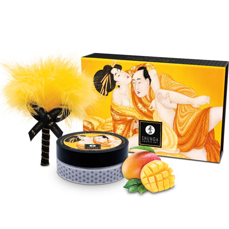 Kit polvere da massaggio alimentare mango di Shunga