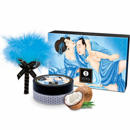 Kit polvere da massaggio al cocco alimentare di Shunga