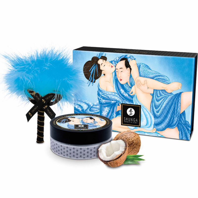 Kit polvere da massaggio al cocco alimentare di Shunga