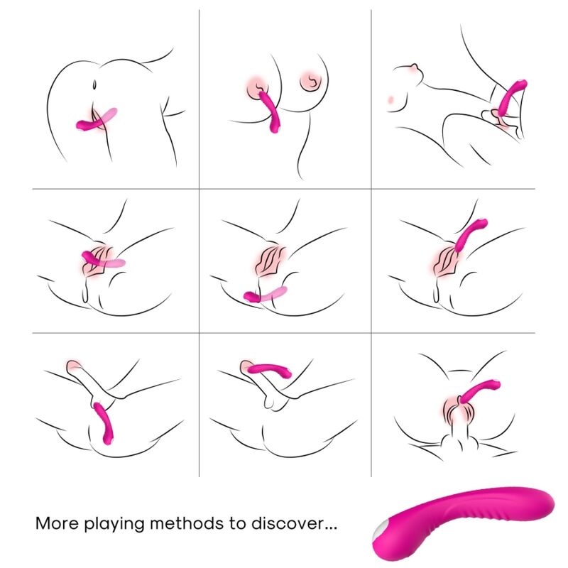 Vibratore Legend in silicone fucsia di Armony, immagine 2