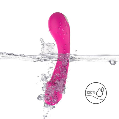 Dildo vibratore G-spot in silicone fucsia di Armony, immagine 4