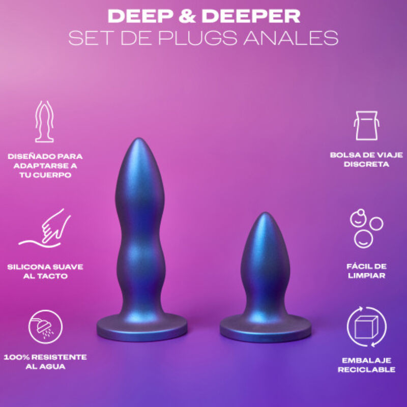 Set Toy plug anal deep & Deeper di Durex, immagine 2