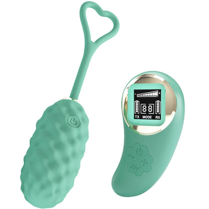 Uovo vibrante con telecomando verde Vivian di Pretty Love