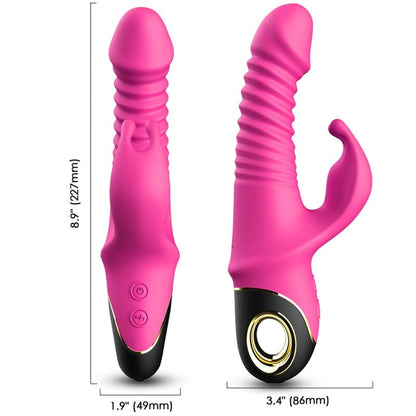 Vibratore Zing dildo coniglio fucsia di Armony, immagine 3
