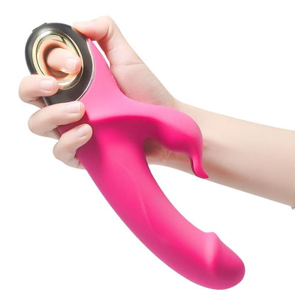 Dildo Meteror vibratore rabbit rotator fucsia di Armony, immagine 4