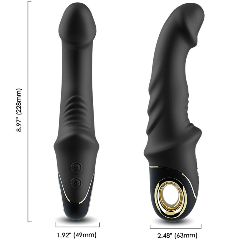 Vibratore Rotatore dildo Joyblade nero di Armony