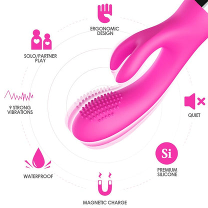 Vibratore coniglio fucsia di Armony, immagine 3