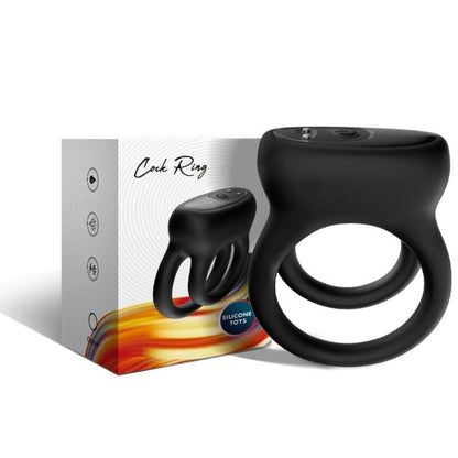 Vibratore doppio anello nero di Armony, immagine 5