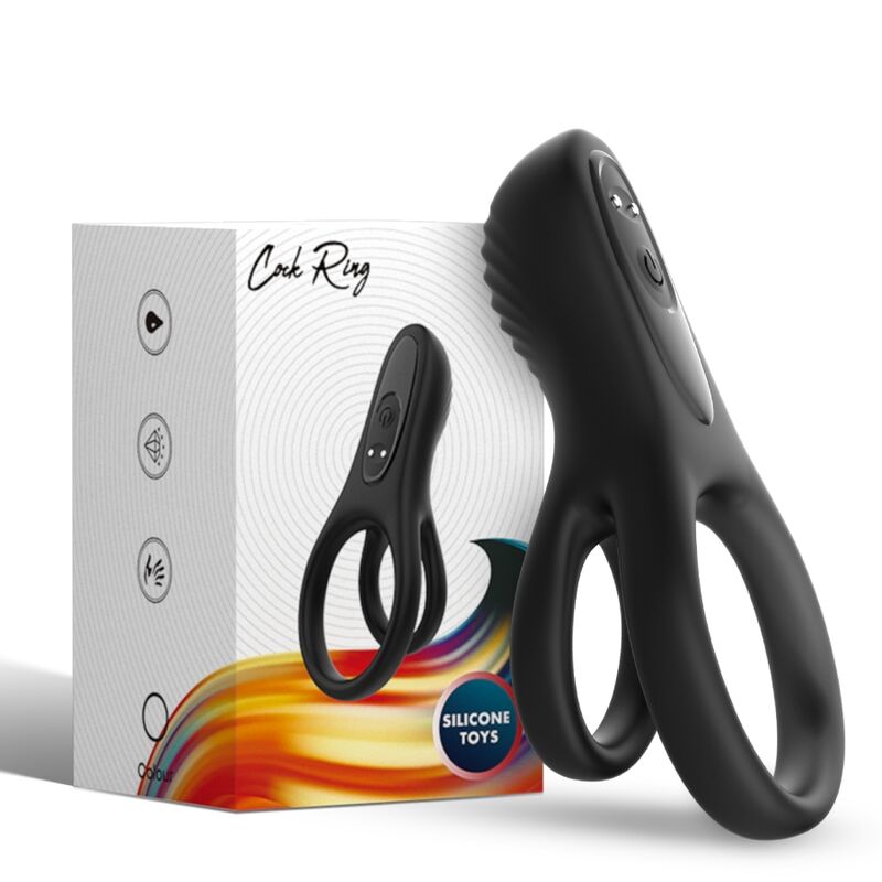 Vibratore doppio anello nero di Armony, immagine 4
